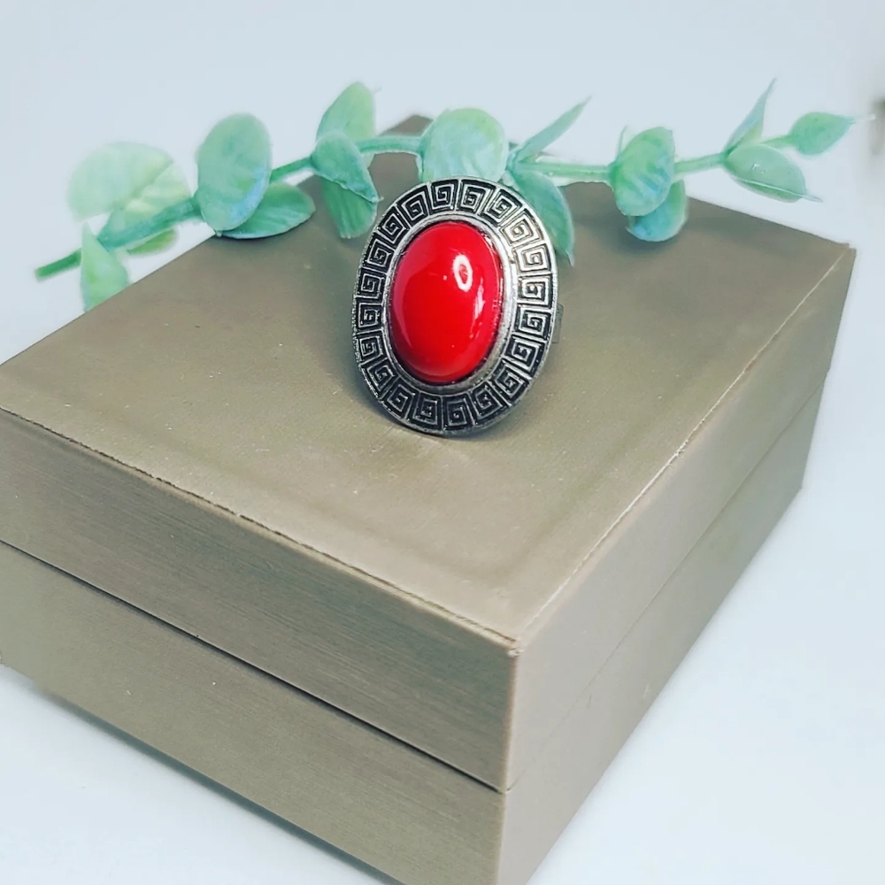 Coral color ring